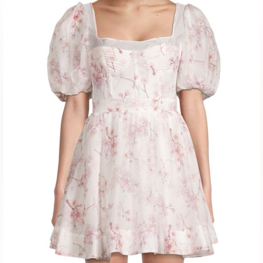 Bardot Gracious Floral Bustier Minidress. Size 10